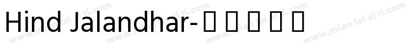 Hind Jalandhar字体转换